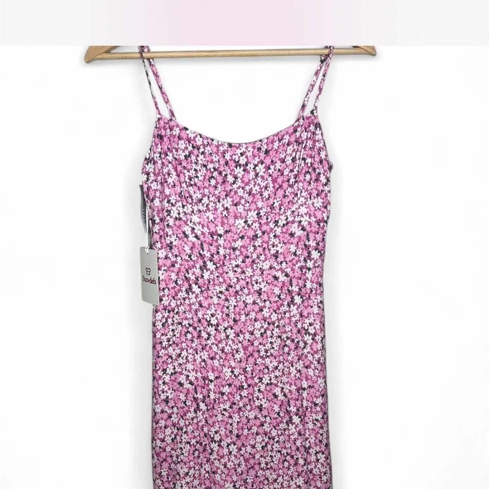 NWT Aritzia Pink Floral Dress - Picture 3 of 8